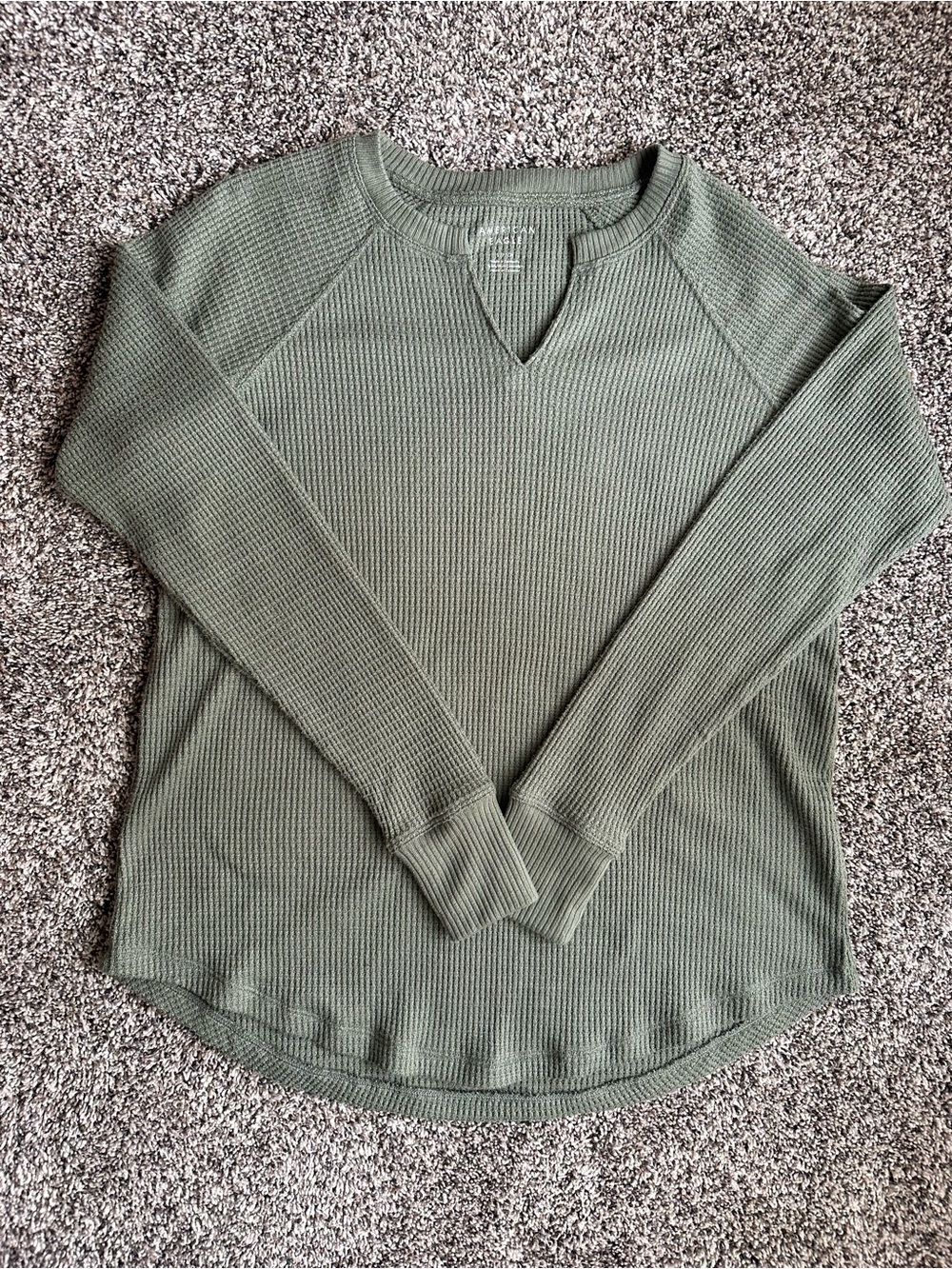 American Eagle long-sleeve plush tee